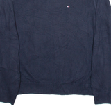 TOMMY HILFIGER Mens Jumper Blue Tight Knit L