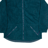 COLUMBIA Womens Fleece Green 1/4 Zip Tight Knit M