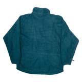 COLUMBIA Womens Fleece Green 1/4 Zip Tight Knit M