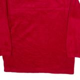 PREMIER Womens Fleece Red 1/4 Zip Tight Knit M