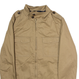 ZARA Mens Lined Jacket Beige Twill S