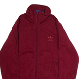 ADIDAS ORIGINALS Womens Track Jacket Maroon UK 10