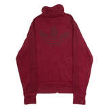 ADIDAS ORIGINALS Womens Track Jacket Maroon UK 10