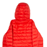 LEVI'S Womens Puffer Jacket Red Hooded S