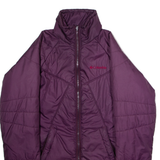 COLUMBIA Womens Puffer Jacket Maroon XS
