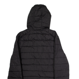 ELLESSE Mens Puffer Jacket Black Hooded S