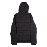ELLESSE Mens Puffer Jacket Black Hooded S