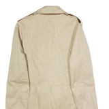 SANDRO Mens Trench Coat Beige Twill S