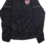 NIKE Carmel Runners Club Mens Windbreaker Jacket Black Nylon L