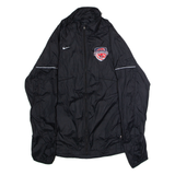 NIKE Carmel Runners Club Mens Windbreaker Jacket Black Nylon L