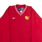 REEBOK OM Baseball Mens Pullover Jacket Red USA L