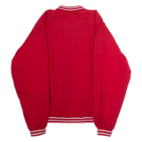 REEBOK OM Baseball Mens Pullover Jacket Red USA L