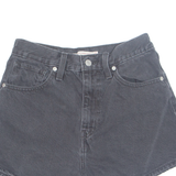 LEVI'S High Waist Womens Denim Shorts Black S W26