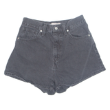 LEVI'S High Waist Womens Denim Shorts Black S W26