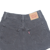 LEVI'S High Waist Womens Denim Shorts Black S W26
