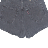 LEVI'S High Waist Womens Denim Shorts Black S W26