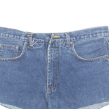 LEVI'S Cut Off 501 Womens Denim Shorts Blue M W34