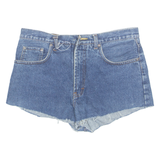 LEVI'S Cut Off 501 Womens Denim Shorts Blue M W34