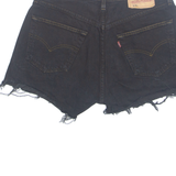 LEVI'S Womens Denim Shorts Black M W30