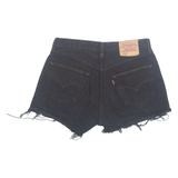 LEVI'S Womens Denim Shorts Black M W30