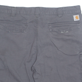 CARHARTT Mens Cargo Shorts Grey Relaxed XL W40