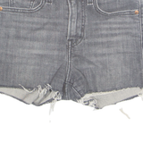 LEVI'S High Waist Cut Off Womens Denim Shorts Black XXS W24