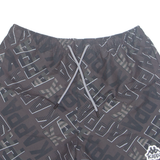 KAPPA Mesh Lined All Over Print Mens Swimming Shorts Grey M W28