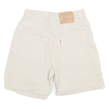 LEVI'S 511 Mens Denim Shorts Beige 90s S W27