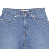 LEVI'S Cut Off Baggy Mens Denim Shorts Blue M W33