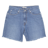 LEVI'S Cut Off Baggy Mens Denim Shorts Blue M W33