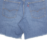 LEVI'S Cut Off Baggy Mens Denim Shorts Blue M W33