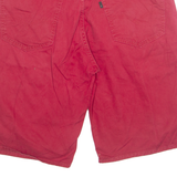 LEVI'S 569 Mens Chino Shorts Red 90s XL W35