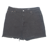 LEVI'S Cut Off 550 Womens Denim Shorts Black L W36