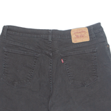 LEVI'S Cut Off 550 Womens Denim Shorts Black L W36