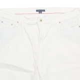 TOMMY HILFIGER Turn Up Womens Denim Shorts White L W34