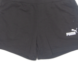 PUMA Womens Sports Shorts Black Relaxed S W28