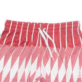 UMBRO Pro Training Mens Sports Shorts Red Relaxed Crazy Pattern M W30