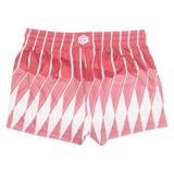 UMBRO Pro Training Mens Sports Shorts Red Relaxed Crazy Pattern M W30
