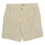SCHMIDT Carpenter Mens Workwear Shorts Beige 90s L W38