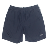 REEBOK Mesh Lined Mens Swimming Shorts Blue Relaxed L W32