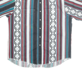WRANGLER Mens Shirt Black Striped XL