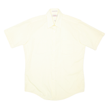 CLASSIC COLLECTION Mens Plain Shirt Yellow M