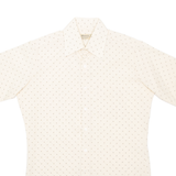 WEDGEFIELD Mens Shirt Cream Spotted L