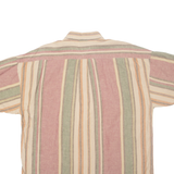 TOMMY HILFIGER Mens Shirt Brown Striped L