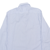 MICHAEL KORS Mens Shirt Blue Striped L