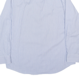 MICHAEL KORS Mens Shirt Blue Striped L