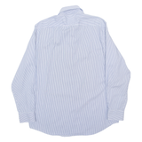 MICHAEL KORS Mens Shirt Blue Striped L