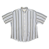 NATURAL ISSUE Mens Shirt White Striped XL