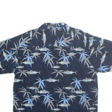 PURITAN Mens Hawaiian Shirt Blue Floral L