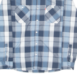LEVI'S Mens Shirt Blue Check Long Sleeve M